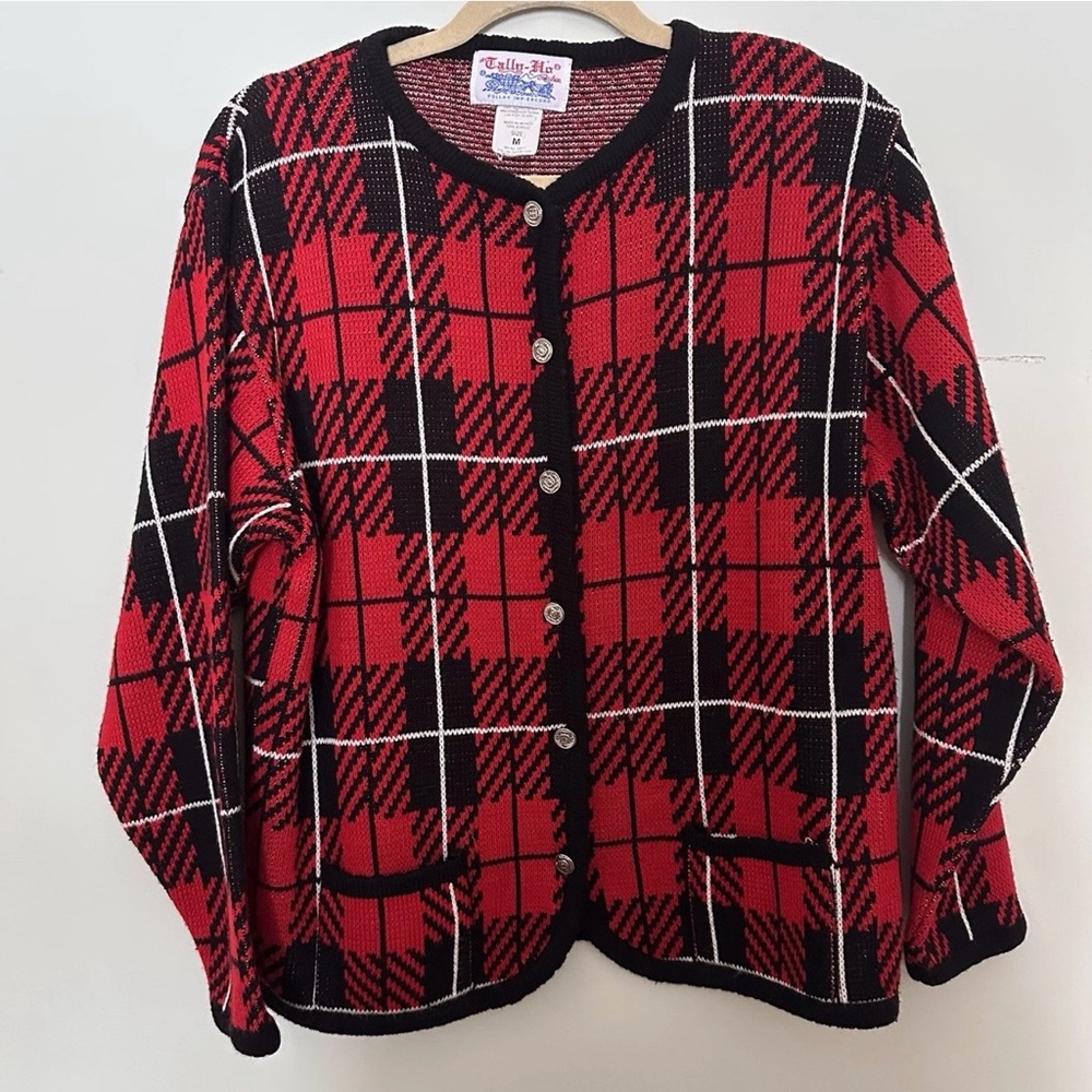 Tally Ho Red and Black Plaid Jacket